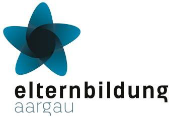 Blau schwarzes Logo Elternbildung Aargau