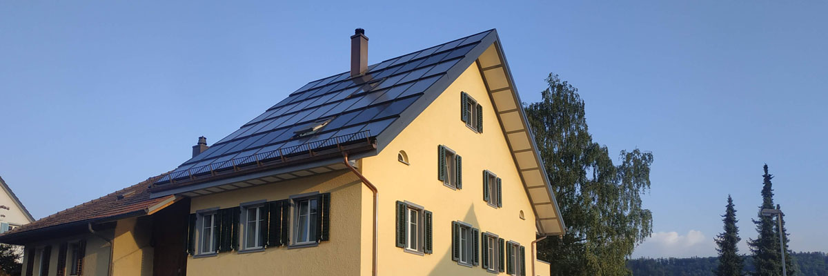 Einfamilienhaus mit Solaranlage