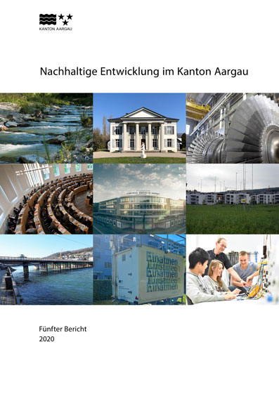 Titelseite des Berichts "Nachhaltige Entwicklung im Kanton Aargau"