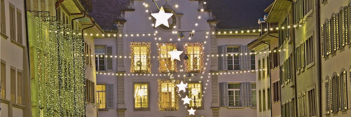 Weihnachtsbeleuchtung in Aarau
